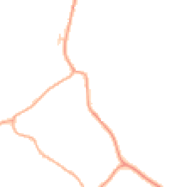 Daytime road noise heatmap for CB8 9QG