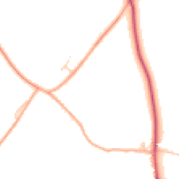 Daytime road noise heatmap for CB8 9XB