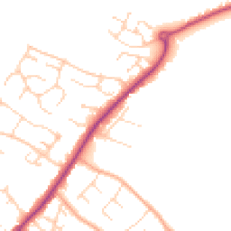 Daytime road noise heatmap for CB9 0AB