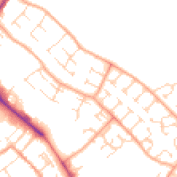 Daytime road noise heatmap for CB9 0BA