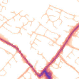 Daytime road noise heatmap for CB9 0DP