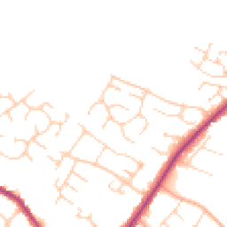 Daytime road noise heatmap for CB9 0EA