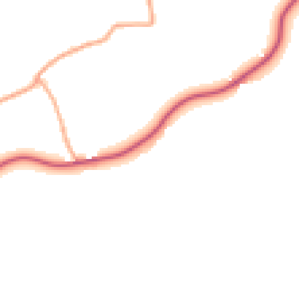 Daytime road noise heatmap for CB9 7BW
