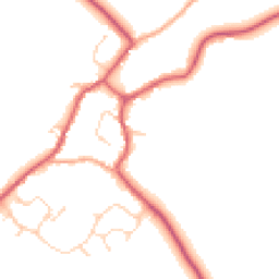 Daytime road noise heatmap for CB9 7DB