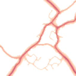 Daytime road noise heatmap for CB9 7DJ