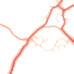 Daytime road noise heatmap for CB9 7DT
