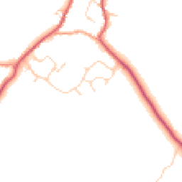 Daytime road noise heatmap for CB9 7EW