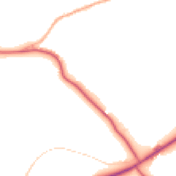 Daytime road noise heatmap for CB9 7HB