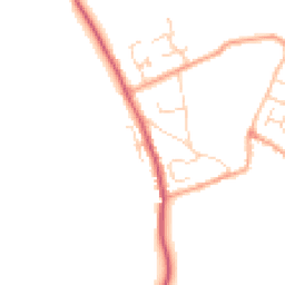 Daytime road noise heatmap for CB9 7NU