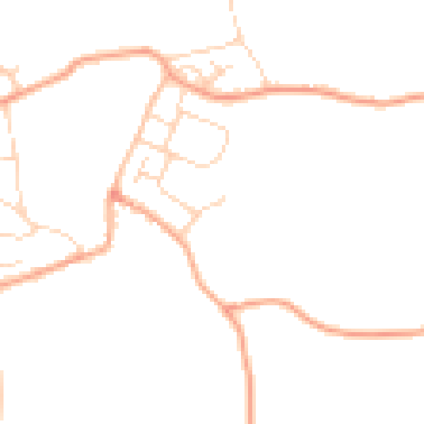 Daytime road noise heatmap for CB9 7PT