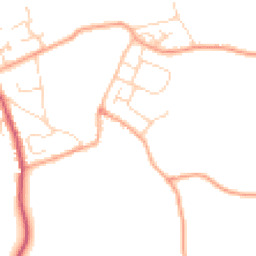 Daytime road noise heatmap for CB9 7QL