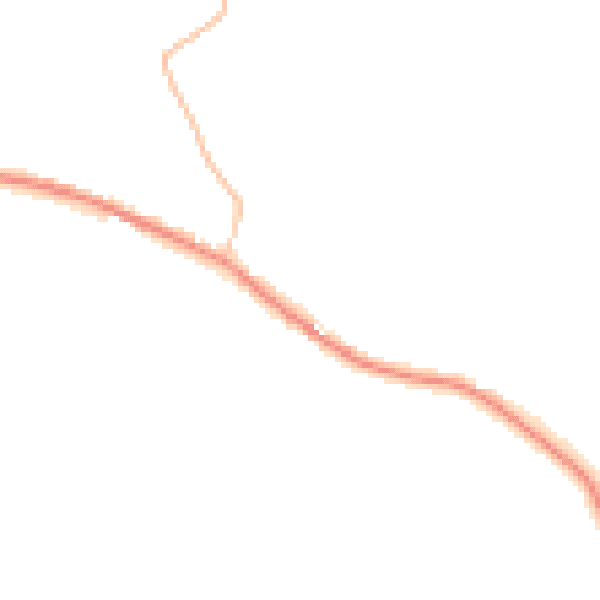 Night-time road noise heatmap for CB9 7XL
