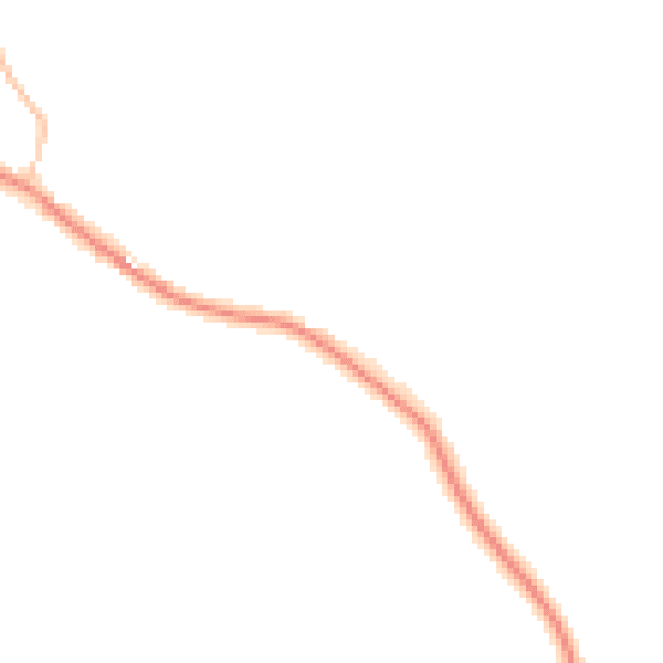 Night-time road noise heatmap for CB9 7XN