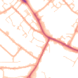 Daytime road noise heatmap for CB9 8EL