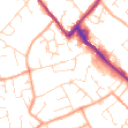 Daytime road noise heatmap for CB9 8JY