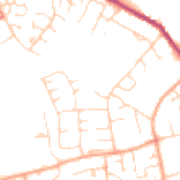 Daytime road noise heatmap for CB9 9AT