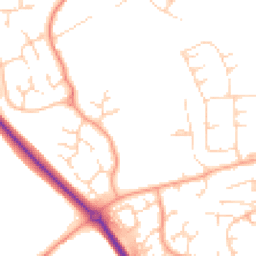 Daytime road noise heatmap for CB9 9RA