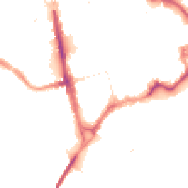 Night-time road noise heatmap for CH1 2DH