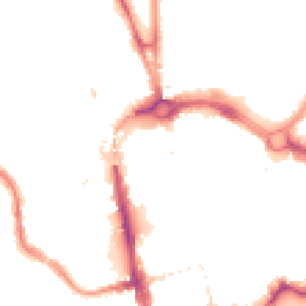 Night-time road noise heatmap for CH1 4EH
