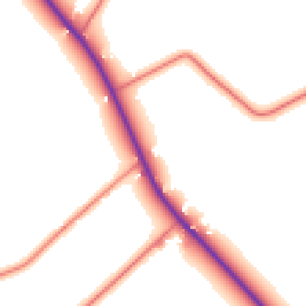 Daytime road noise heatmap for CH1 6EX