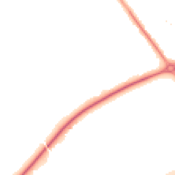 Night-time road noise heatmap for CH1 6PS