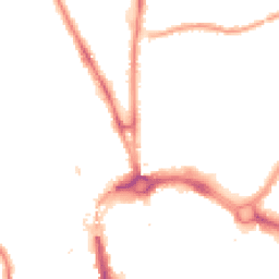 Night-time road noise heatmap for CH2 1AH