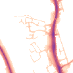 Daytime road noise heatmap for CH2 1AR