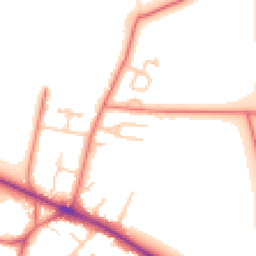 Daytime road noise heatmap for CH2 1LW