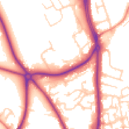 Daytime road noise heatmap for CH2 1UB