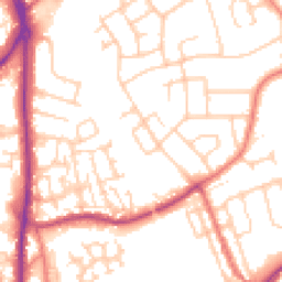 Daytime road noise heatmap for CH2 2BP