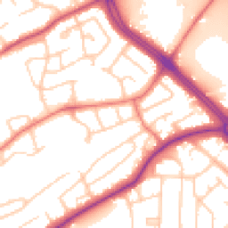 Daytime road noise heatmap for CH2 2LZ
