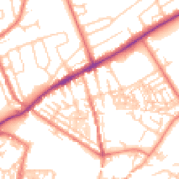 Daytime road noise heatmap for CH2 3BB