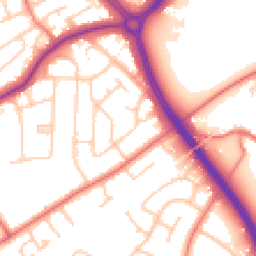 Daytime road noise heatmap for CH2 3ET