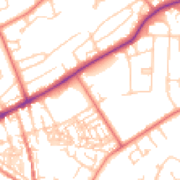 Daytime road noise heatmap for CH2 3HG