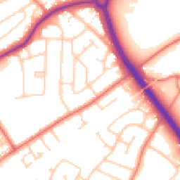 Daytime road noise heatmap for CH2 3LG