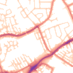Daytime road noise heatmap for CH2 3PX