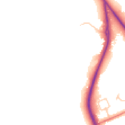 Daytime road noise heatmap for CH2 4AH