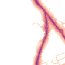 Daytime road noise heatmap for CH2 4AX