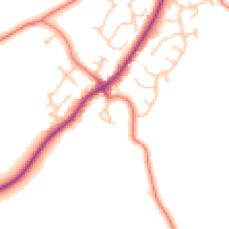 Daytime road noise heatmap for CH2 4EZ