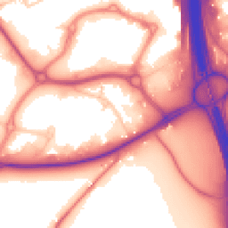 Daytime road noise heatmap for CH2 4HT
