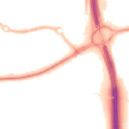 Night-time road noise heatmap for CH2 4HZ