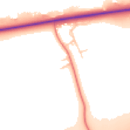 Daytime road noise heatmap for CH2 4JH