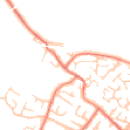 Daytime road noise heatmap for CH2 4LZ