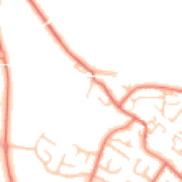 Daytime road noise heatmap for CH2 4NB