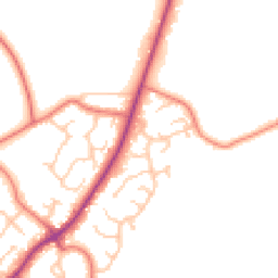 Daytime road noise heatmap for CH2 4QL