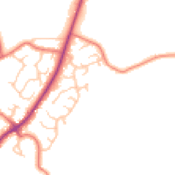 Daytime road noise heatmap for CH2 4QR
