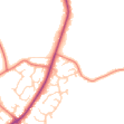 Daytime road noise heatmap for CH2 4QX