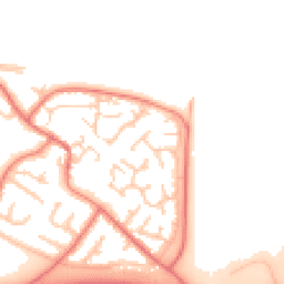 Daytime road noise heatmap for CH2 4RD