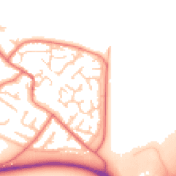 Daytime road noise heatmap for CH2 4RU