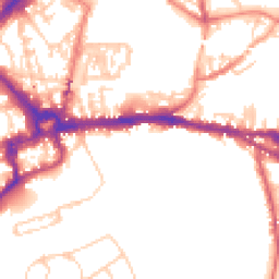 Daytime road noise heatmap for CH3 5AU